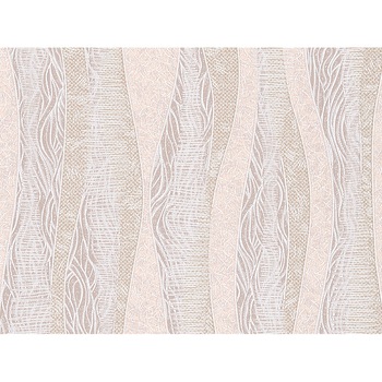 Tapet Slavyanski Oboi, Jazz 6576-02, model fantezie cu dungi, bej-gri, semilavabil, acrilic, pentru living sau dormitor, rola 5mp Tapet Slavyanski Oboi, Jazz 6576-02, model fantezie cu dungi, bej-gri, semilavabil, acrilic, pentru living sau dormitor, rola 5mp