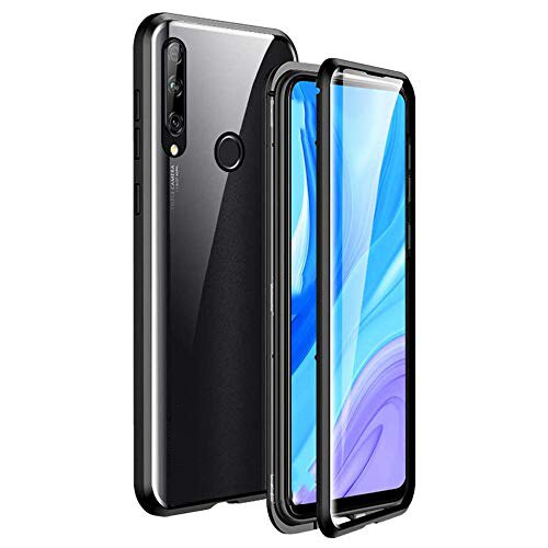 Husa Magnetic Glass 360° (sticla fata + spate) pentru Huawei P40 Lite E, Negru