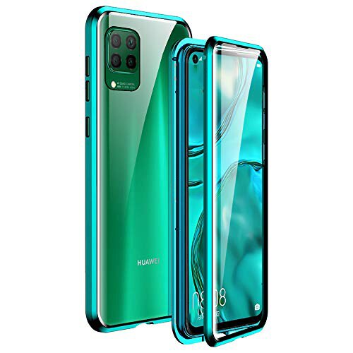 Husa Magnetic Glass 360° (sticla fata + spate) pentru Huawei P40 Lite, Verde
