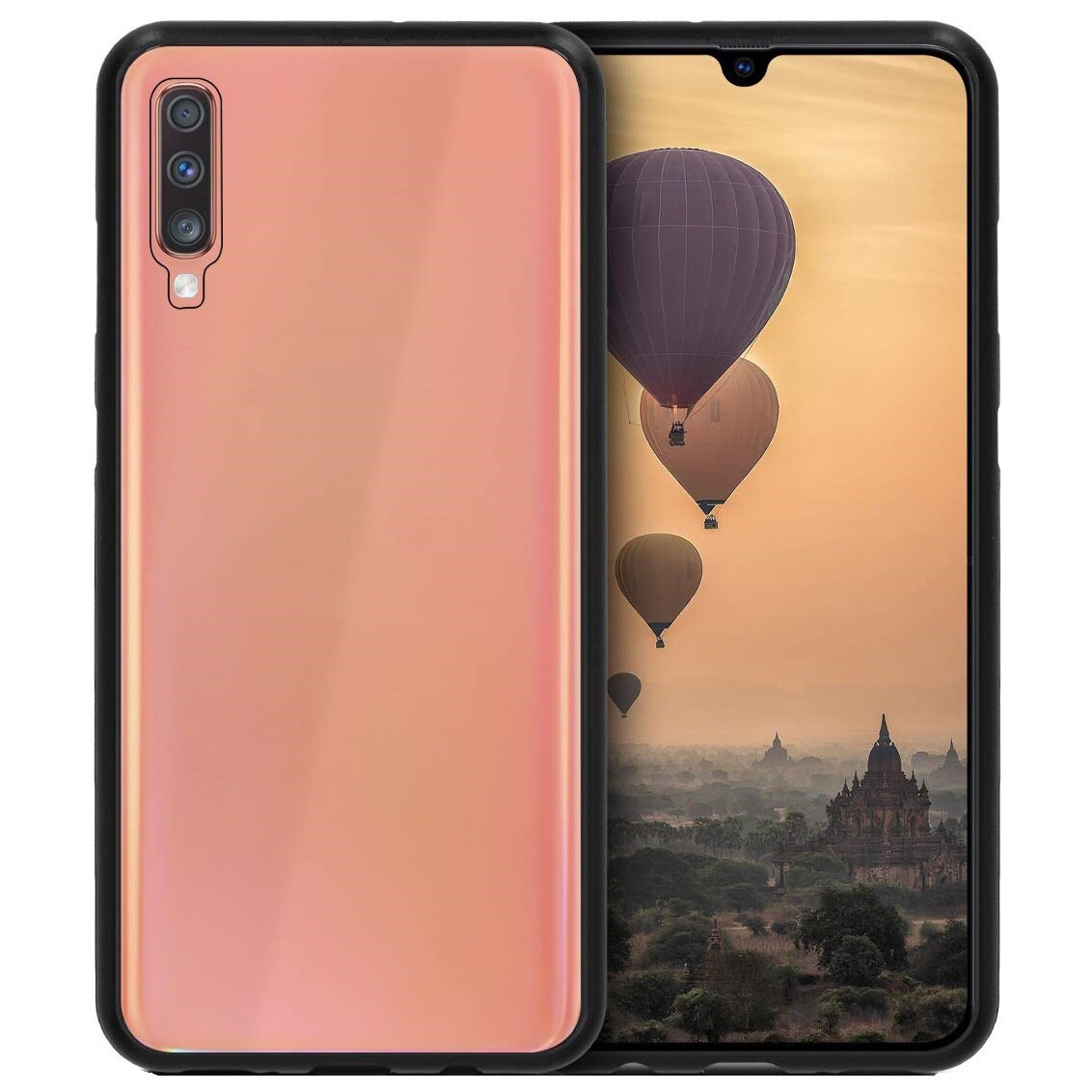 Husa Magnetic Glass 360° (sticla fata + spate) pentru Xiaomi Mi Note 10 Lite, Negru