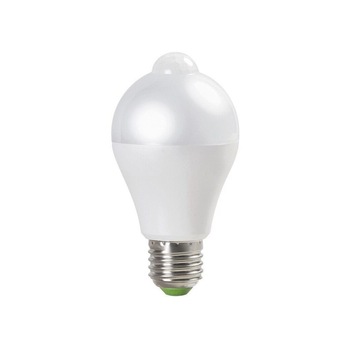 Bec led inteligent cu senzor infrarosu (PIR), 6W, E27, 4200K, lumina neutra Bec led inteligent cu senzor infrarosu (PIR), 6W, E27, 4200K, lumina neutra