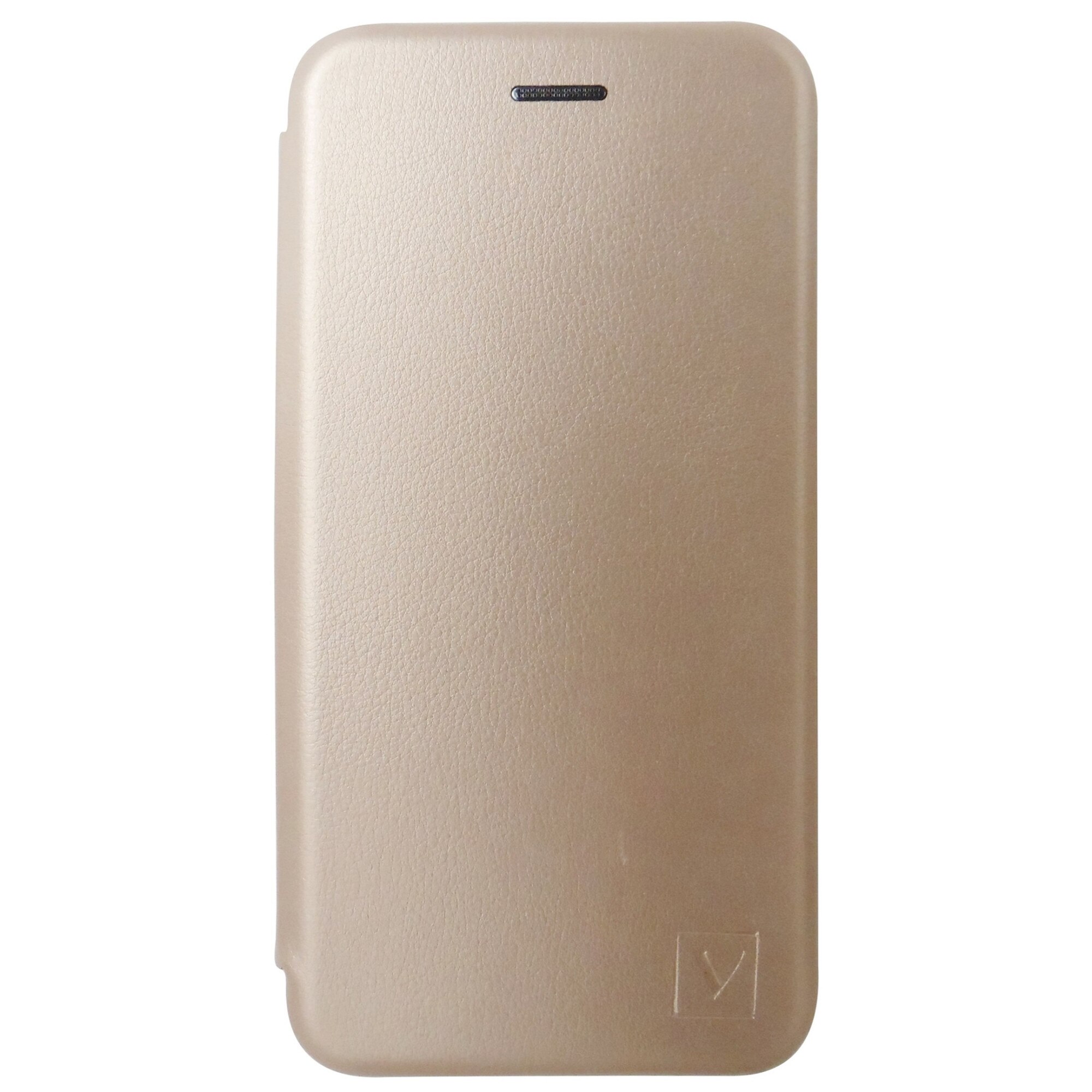 Husa tip carte cu stand Vennus Elegance aurie pentru Huawei P40 Lite