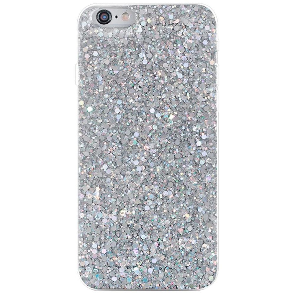 Husa Apple iPhone SE 2 model model Crystal Glitter, Antisoc, Viceversa Argintiu