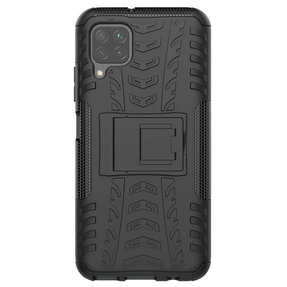 Husa Huawei P40 Lite model Combo Shell Grip cu Suport, Antisoc, Silicon+PC, Viceversa Negru