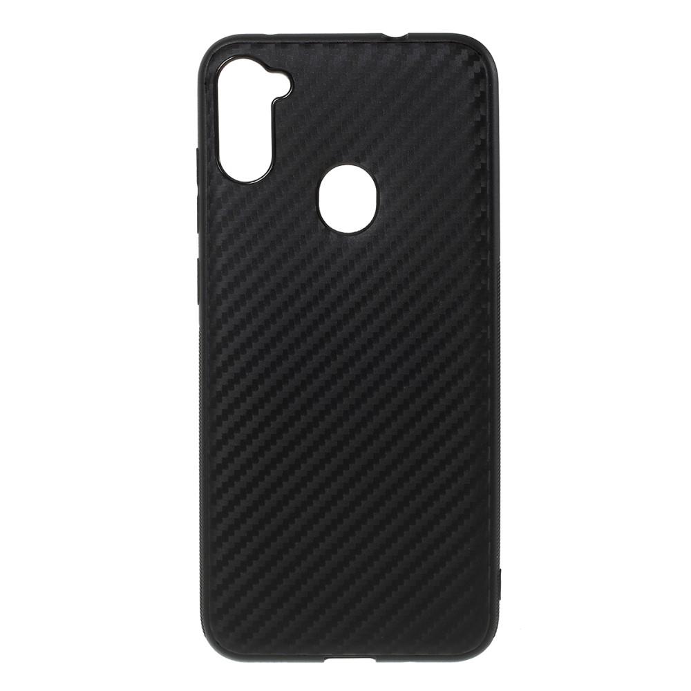 Husa Samsung Galaxy A11 model Carbon, Silicon, TPU, Viceversa Negru
