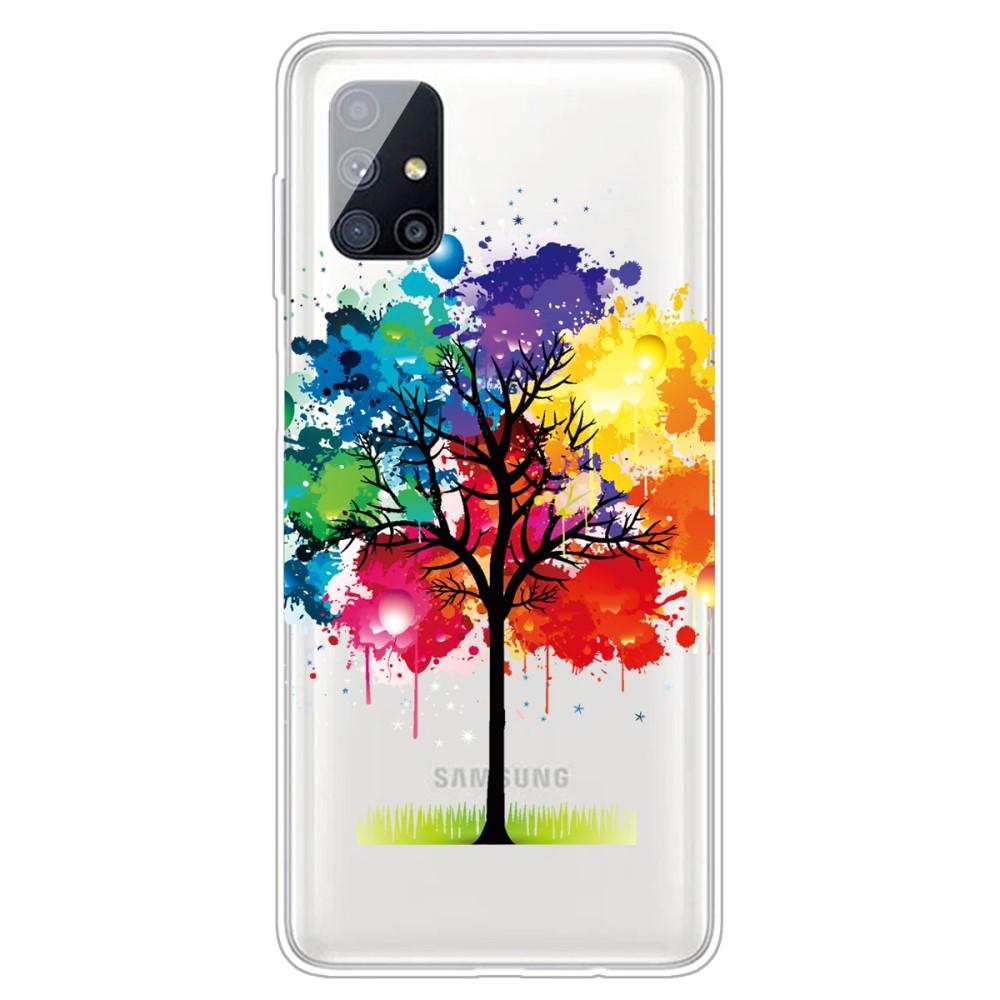 Husa Samsung Galaxy M51 model Watercolor Tree, Silicon, Antisoc, Viceversa Multicolor