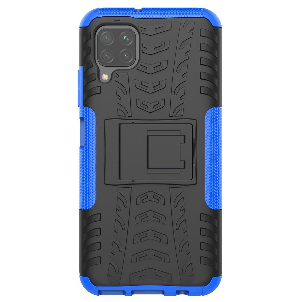 Husa Huawei P40 Lite model Combo Shell Grip cu Suport, Antisoc, Silicon+PC, Viceversa Albastru