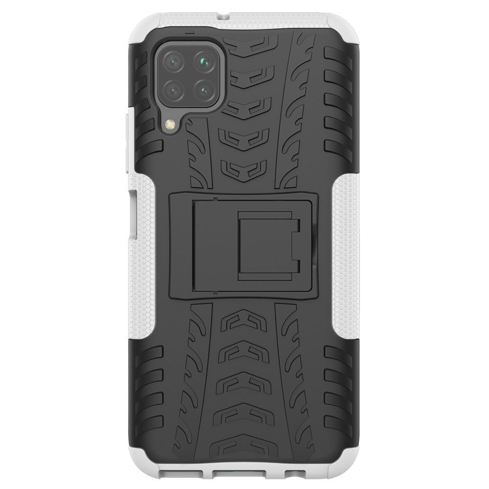 Husa Huawei P40 Lite model Combo Shell Grip cu Suport, Antisoc, Silicon+PC, Viceversa Alb