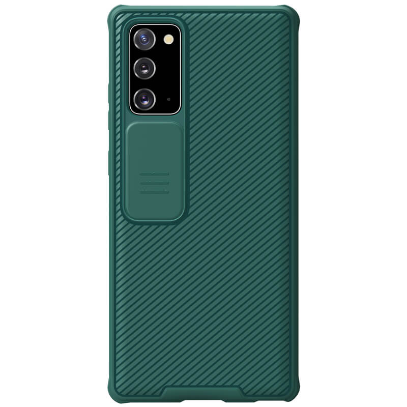 Husa protectie spate si camera foto verde, pentru Samsung Galaxy Note 20- Nillkin CamShield