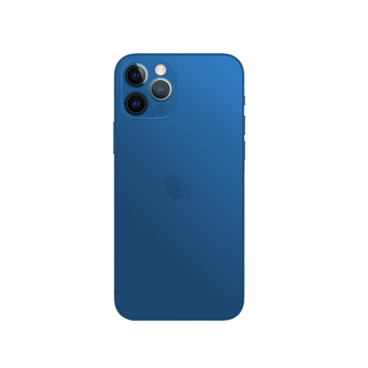 Кейс 0.3mm Apple iPhone 12 Pro, SILKASE, тънък, син цвят, матова пластмаса