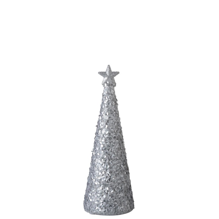 Decoratiune de Craciun "CONE+STAR+LED" 9.5x9.5x25.5