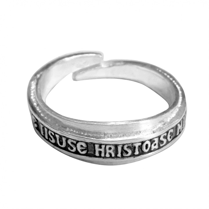 Персонализиран пръстен Dras 9211I, Регулируем, Сребро
