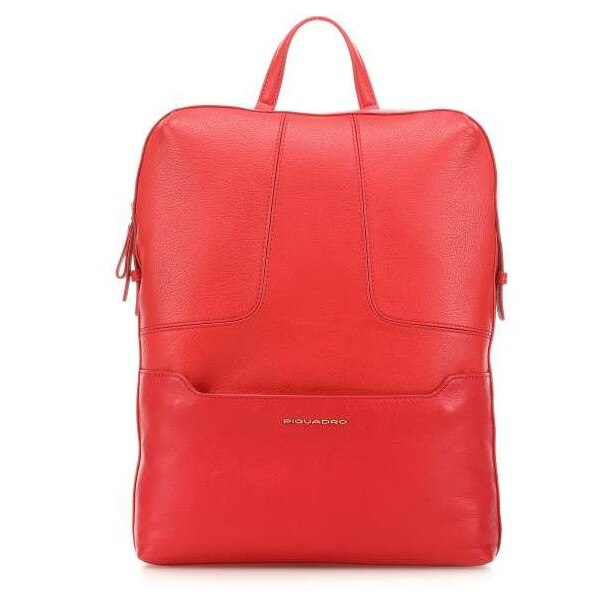 Rucsac port laptop 11’’/iPad®10,5’’/9,7”, din piele naturala, CA4576S108/R, Piquadro, rosu