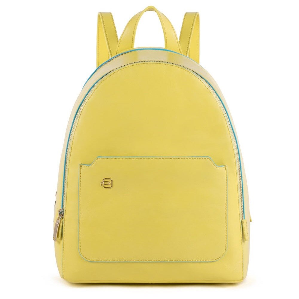 Rucsac din piele naturala, CA4327B2/G6, Piquadro, galben