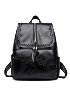 Rucsac Resse negru din piele ecologica, perfect pentru scoala, vacanta, 36 x 26 x 6 cm Rucsac Resse negru din piele ecologica, perfect pentru scoala, vacanta, 36 x 26 x 6 cm