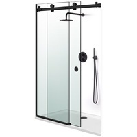usa glisanta dus glissando sistem negru mat 160-180205 cm sticla clara 8 mm imagen 51_0_
0