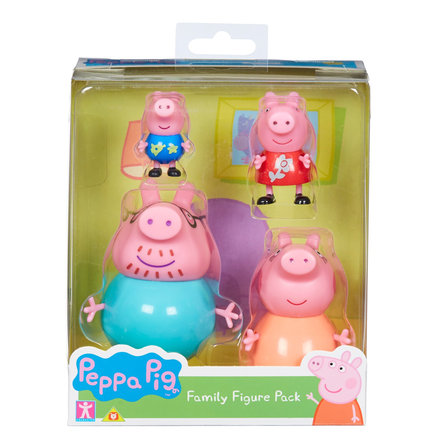 Set de 4 figurine Peppa Family mama, tata, Peppa si George