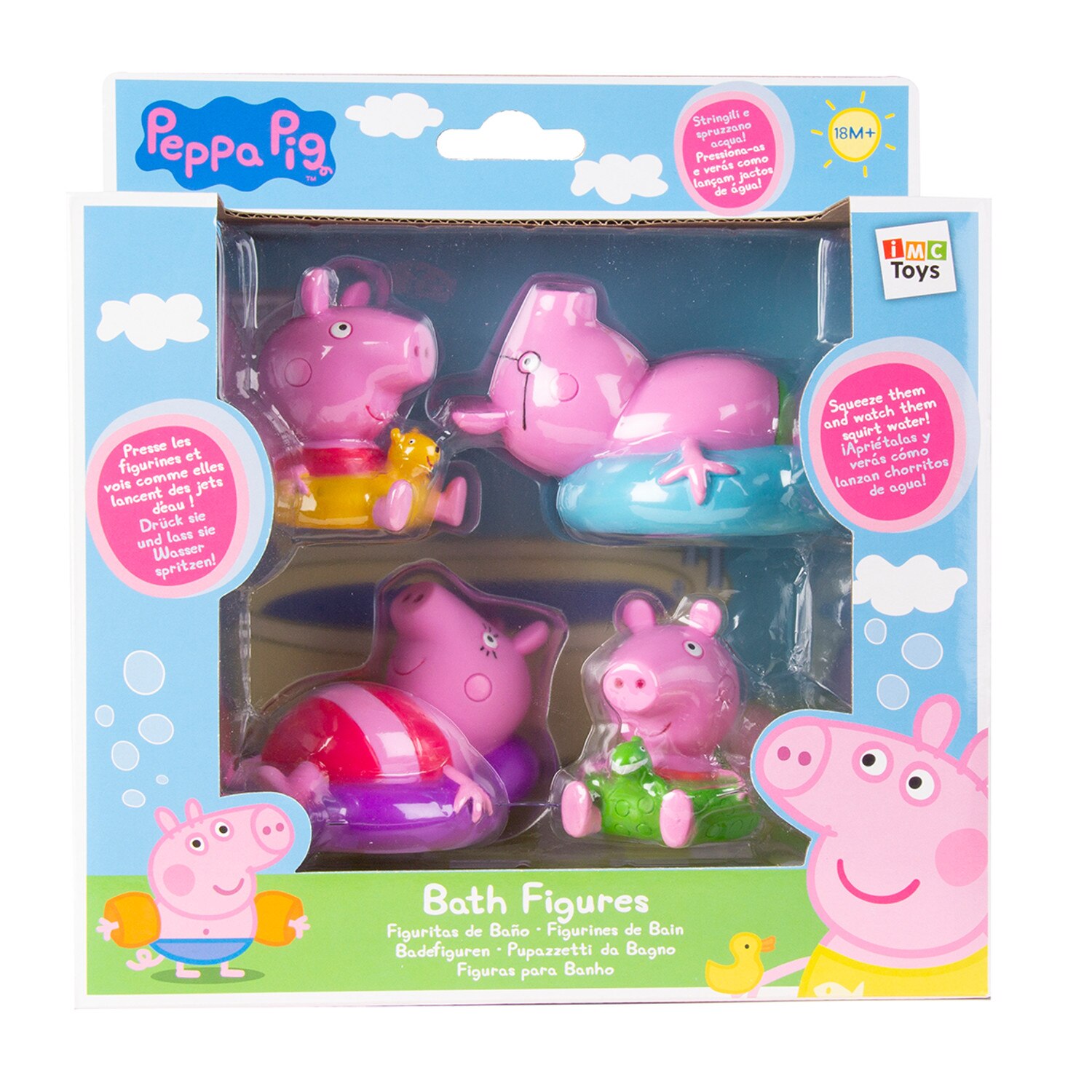 Set de 4 figurine multicolore Peppa Pig