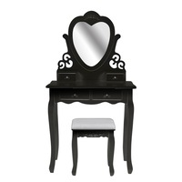 masuta de toaleta london timeless tools cu oglinda si taburet negru imagen 43_0_
0