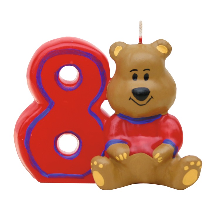 Lumanare ursulet 008, Mueller kerzen, timp de ardere 5 h