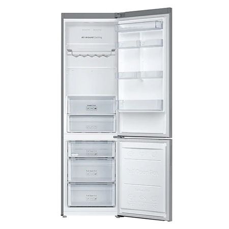 Combina frigorifica Samsung RB37J5215SS/EF, 367 l, Clasa A++, Full NoFrost, Compresor Digital Inverter, H 201 cm, Inox