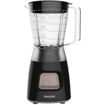 Blender Philips Daily Collection HR2052/90, 450 W, 1.25 l, Pulse, Negru Blender Philips Daily Collection HR2052/90, 450 W, 1.25 l, Pulse, Negru