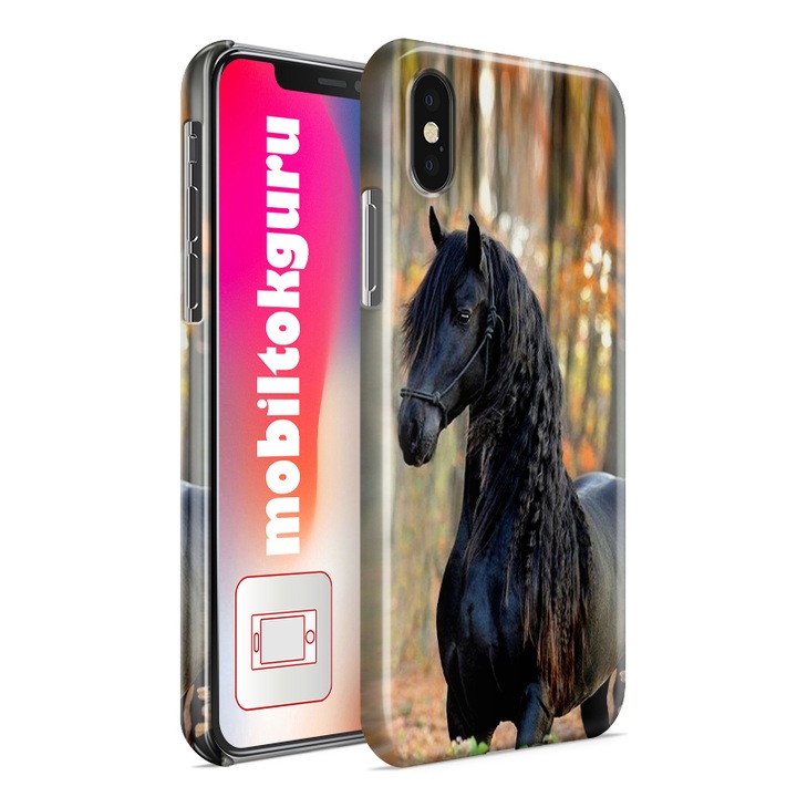 Fekete ló iPhone 5s telefontok tok hátlap 6
