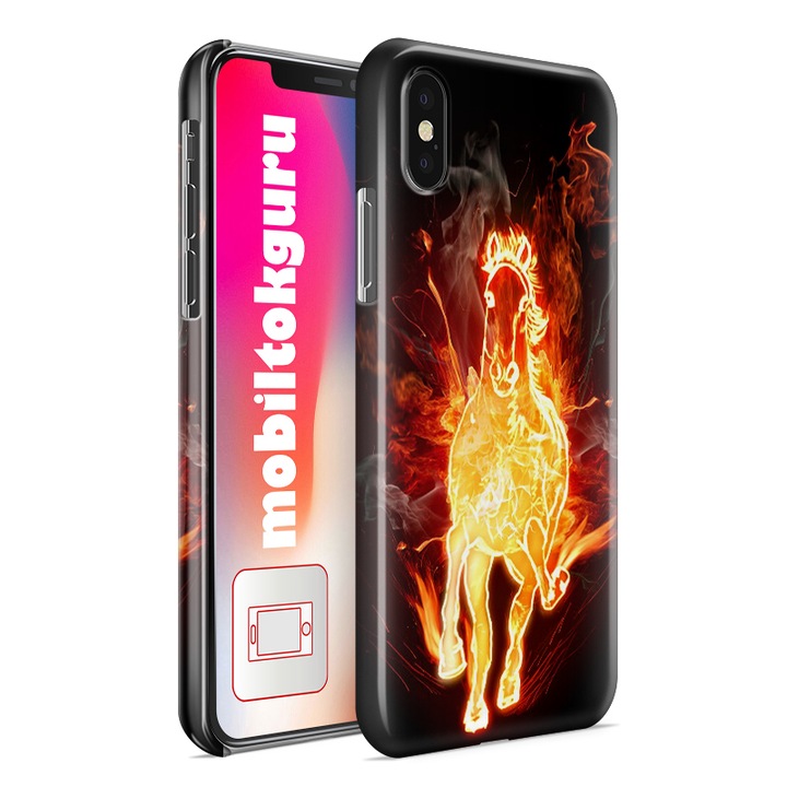 Tüzes ló iPhone 5s telefontok tok hátlap 1