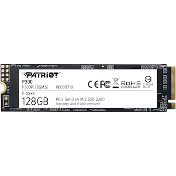 Solid State Drive (SSD) Patriot P300 128GB, NVMe, M.2. Solid State Drive (SSD) Patriot P300 128GB, NVMe, M.2.