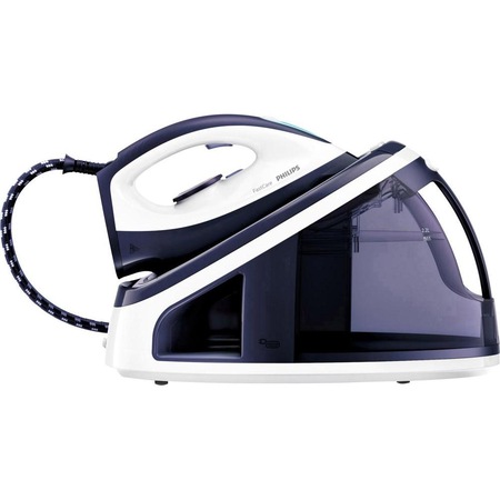 Statie de calcat Philips FastCare GC7710/20, Talpa SteamGlide, 2400 W, Rezervor XXL 2.2 l, 250 g/min, Alb/Albastru