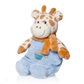 Plus Bebelusi Girafa 28 cm cu zornaitoare, bleu - Artesavi Plus Bebelusi Girafa 28 cm cu zornaitoare, bleu - Artesavi