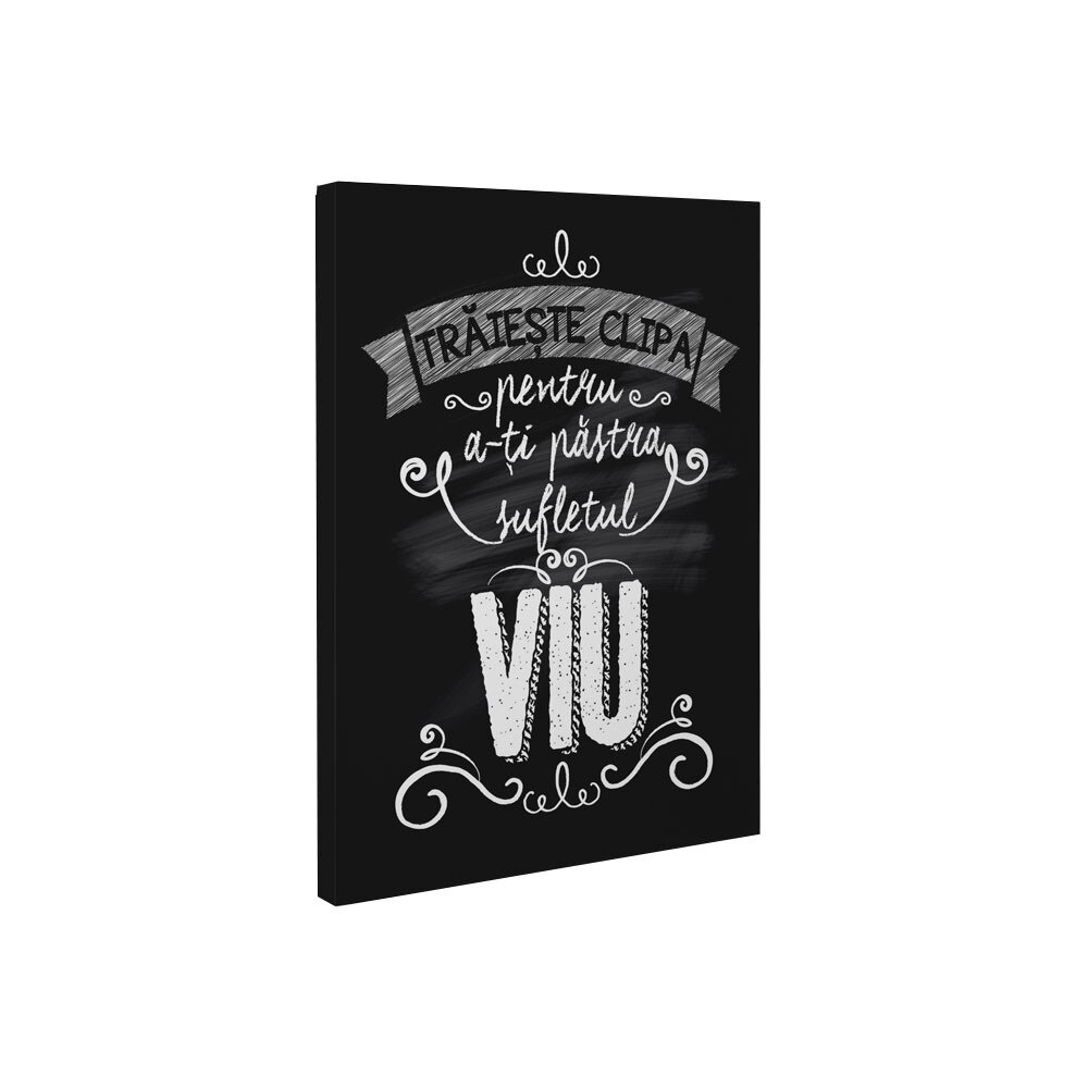 Traieste clipa - Tablou Canvas - 50x65 cm