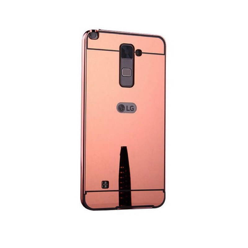 Husa Aluminium Mirror pentru LG K8 (2016) Rose Gold