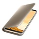 Калъф Clear View Flip Wallet за iPhone 12 Pro, 360 Градуса, Златист