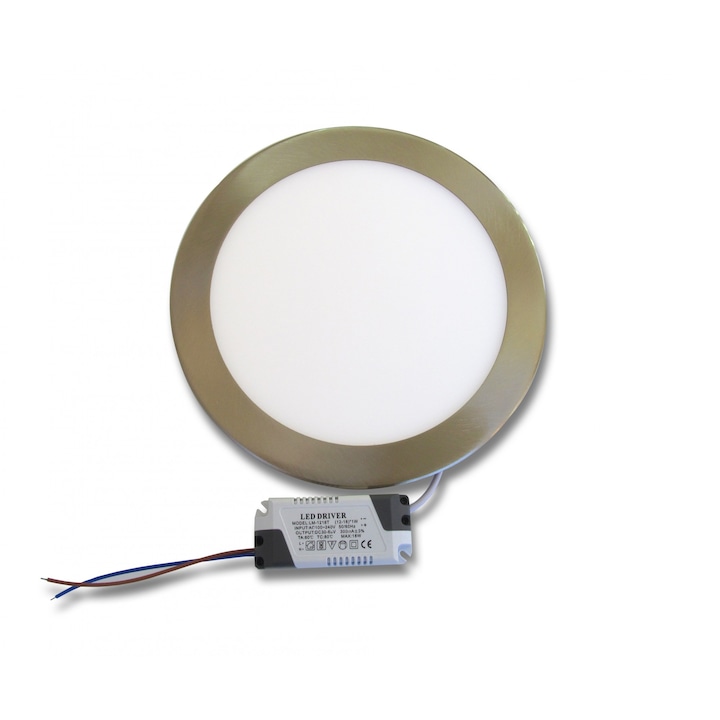 Кръгъл панел Inox LED за вграждане limaLED,18W 3000К