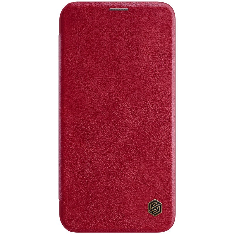 Husa iPhone 12 / 12 Pro Nillkin Flip Case Qin Red