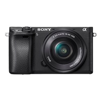 Aparat foto Mirrorless Sony Alpha A6300 L 24.3MP, 4K, Wi-Fi NFC, Negru + Obiectiv 16-50mm