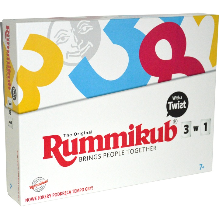 Настолна игра Rummikub 3в1 - Standard, Twist и Expert