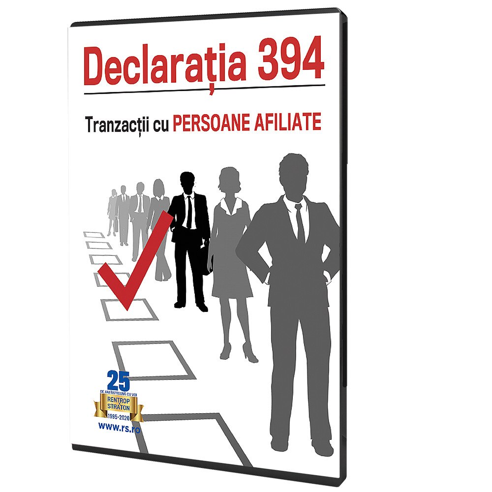 Declaratia 394. Tranzactii cu persoane afiliate