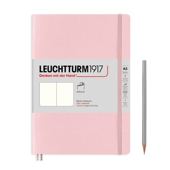 Notebook A5 Coperta Flexibila, Roz Pastel, Velin, Leuchtturm1917 Notebook A5 Coperta Flexibila, Roz Pastel, Velin, Leuchtturm1917