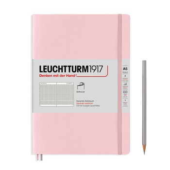 Notebook A5 Coperta Flexibila, Roz Pastel, Aritmetica, Leuchtturm1917 Notebook A5 Coperta Flexibila, Roz Pastel, Aritmetica, Leuchtturm1917