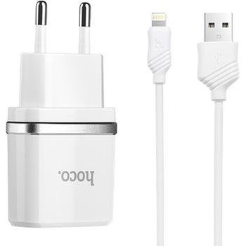 Incarcator retea Hoco C11, 1xUSB, cablu Lightning , Alb Incarcator retea Hoco C11, 1xUSB, cablu Lightning , Alb