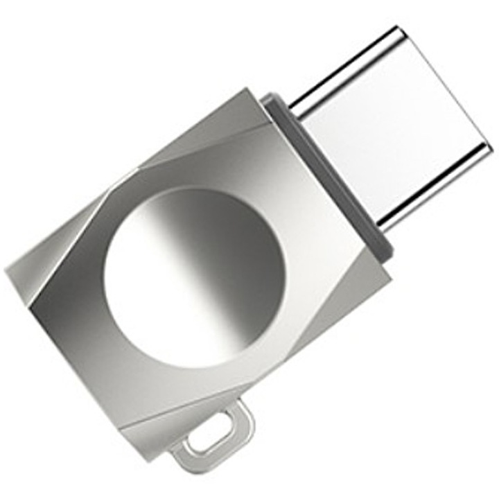 Adaptor Hoco UA8, Type-C - MicroUSB, Argintiu