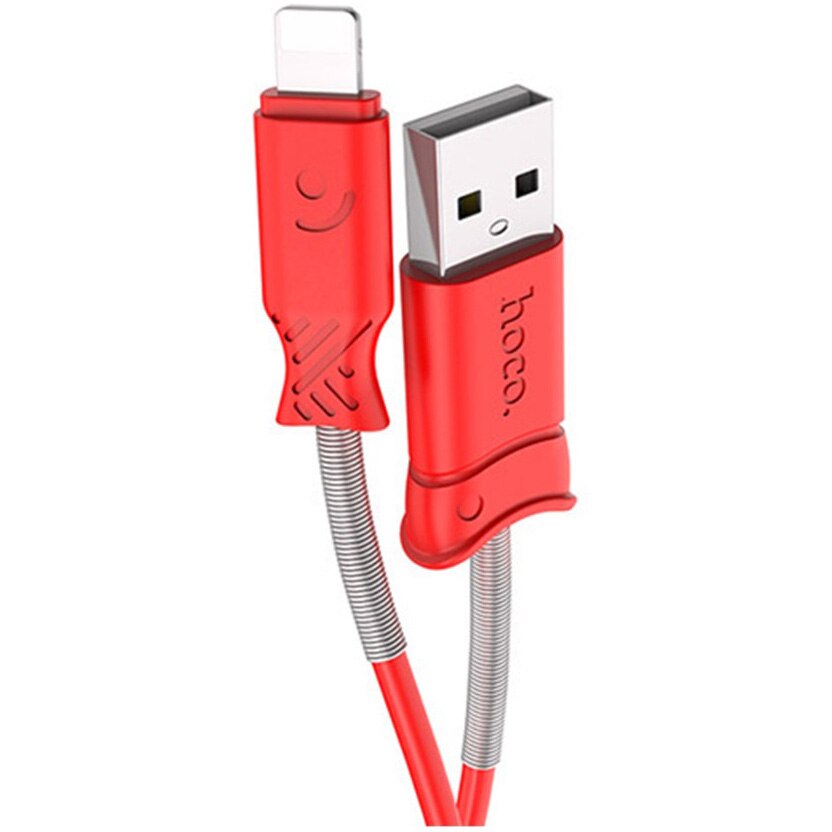 Cablu de date Hoco X24, Lightning, 1m, Rosu