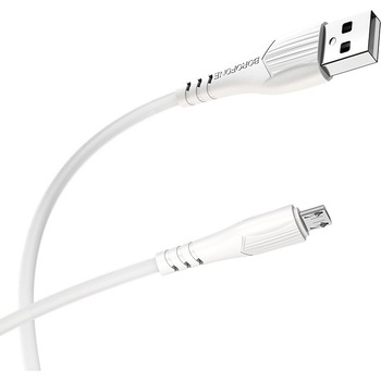 Cablu de date Borofone BX37 Wieldy, Micro USB, 1m, Alb Cablu de date Borofone BX37 Wieldy, Micro USB, 1m, Alb