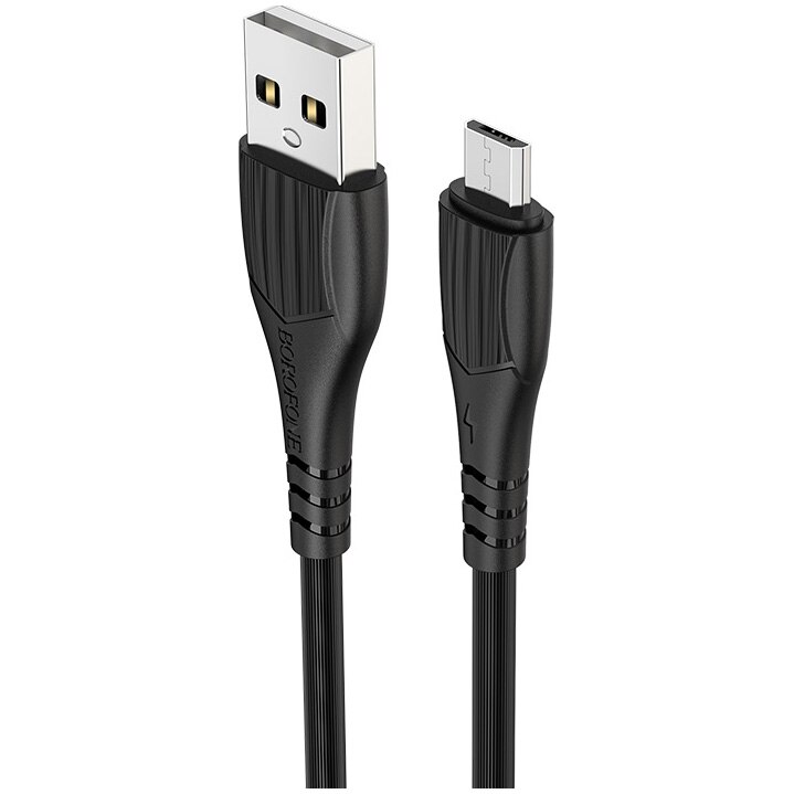 Cablu de date Borofone BX37 Wieldy, Micro USB, 1m, Negru
