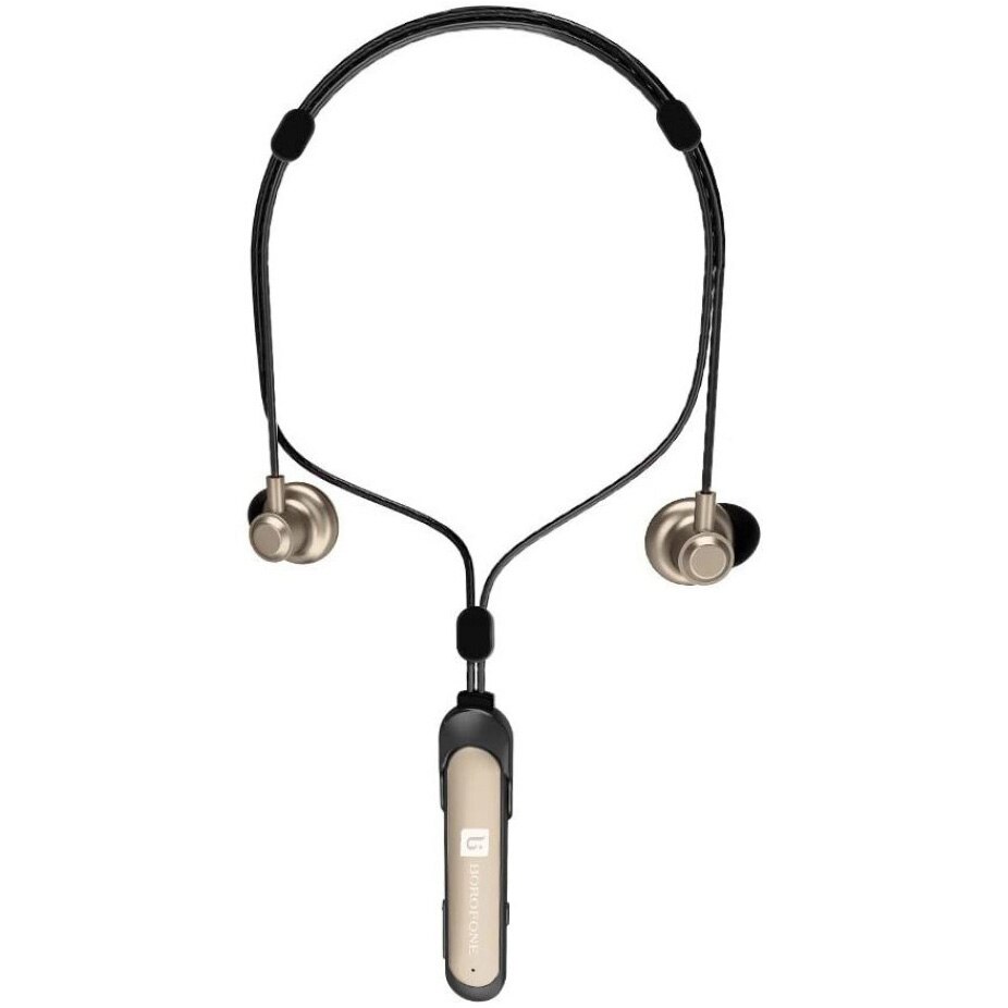 Casca bluetooth Borofone BE10, Auriu