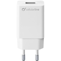 Incarcator retea Cellularline ACHSMUSB10WW, 1xUSB, QC 3.0, 10W, Alb