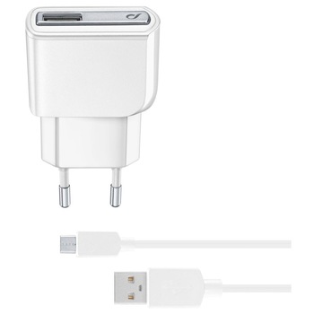 Set incarcator retea Cellularline ACHUSBMUSB2AW, Cablu date Micro USB, QC 3.0, 10W, 1m, Alb Set incarcator retea Cellularline ACHUSBMUSB2AW, Cablu date Micro USB, QC 3.0, 10W, 1m, Alb