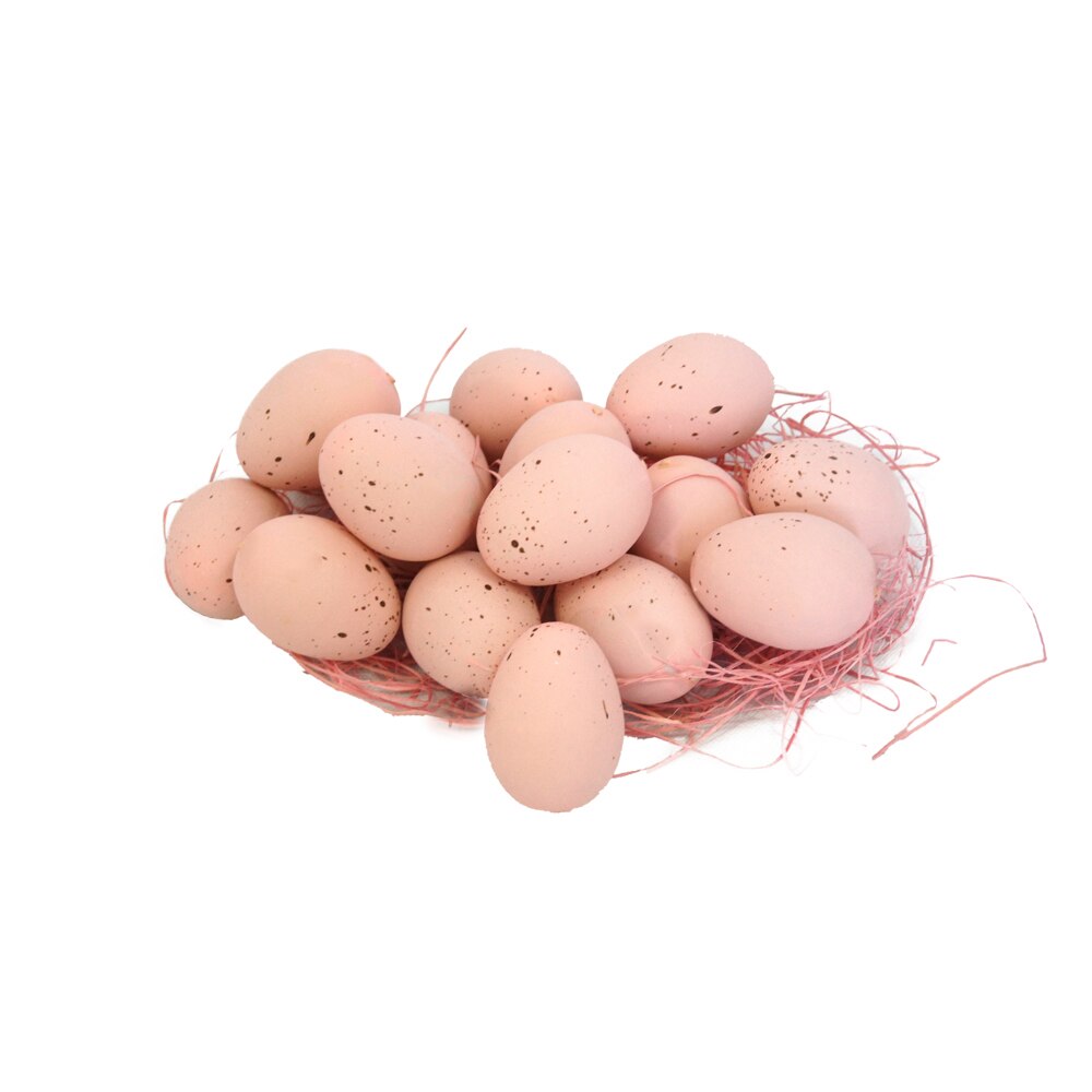 Set 16 oua decorative, de culoare roz